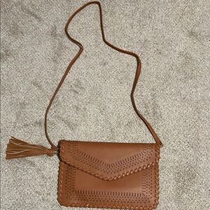 Brown Leather Crossbody Bag